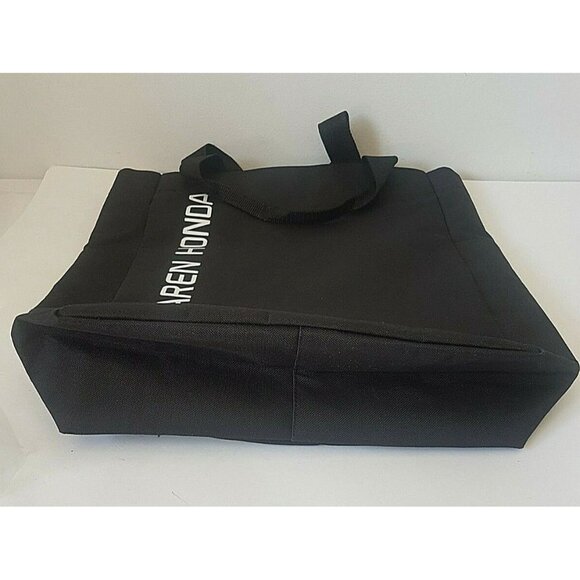 MCLAREN HONDA Racing Black Canvas Tote Bag Side Pockets Not used Large England - Picture 5 of 11